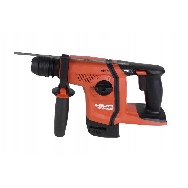 Akumuliatorinis perforatorius Hilti TE 6-A22 su dulkių nusiurbėju.